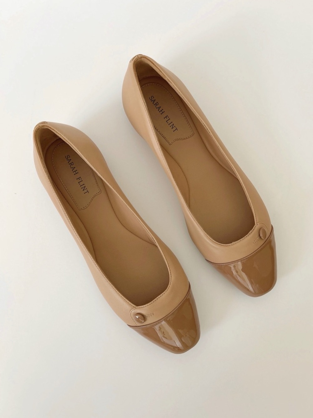 Sarah Flint Beige Ballet Flats
